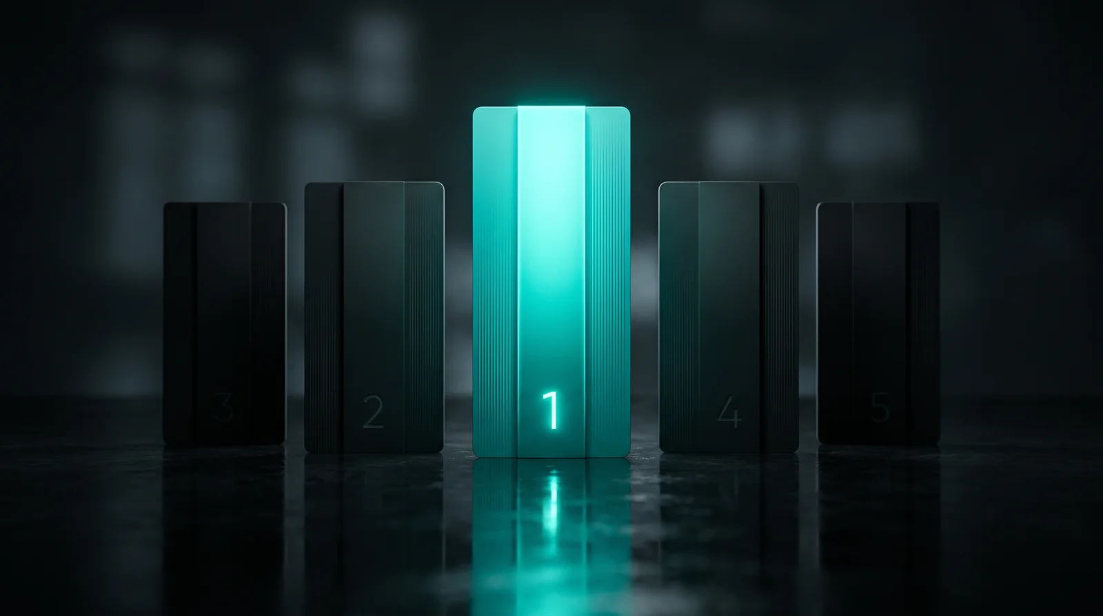 An AI shortlist of five options, with one highlighted as the recommended pick